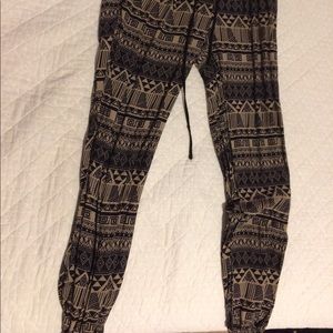 Eye candy elastic camel brown joggers
